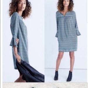 Madewell bell sleeve dress